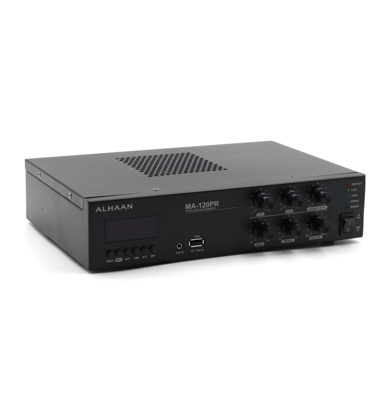 Alhaan MA-120PR 120W Mixer Amplifier with USB,Tuner & Bluetooth - Saif and Secure Co.