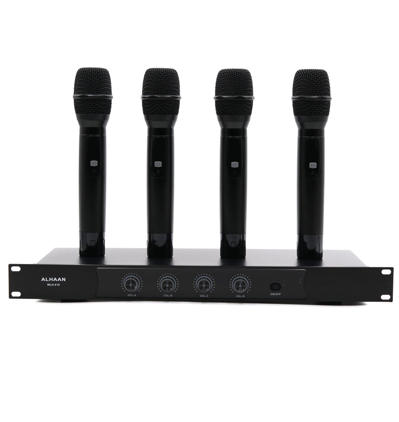 Alhaan WLH-410 Wireless Handheld Microphones (Set of 4) - Saif and Secure Co.