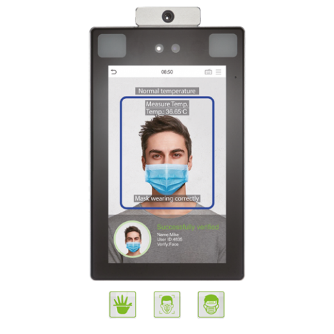 ZKTECO - ProFace X [TD] Face & Palm Verification and Body Temperature Detection Terminal - Saif and Secure Co.